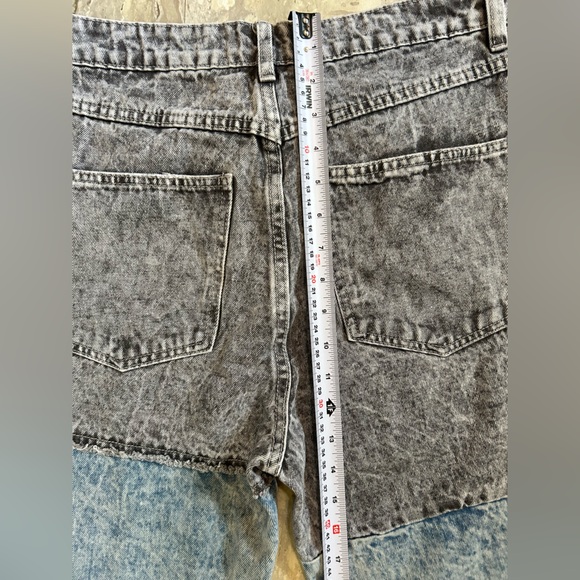 Refuge Denim MOM Patchwork Jeans. Three Shades of Denim. - Picture 12 of 12